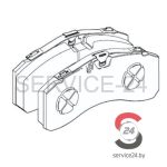 Комплект тормозных колодок KNORR SM7 (29246, 80400008) STDB246