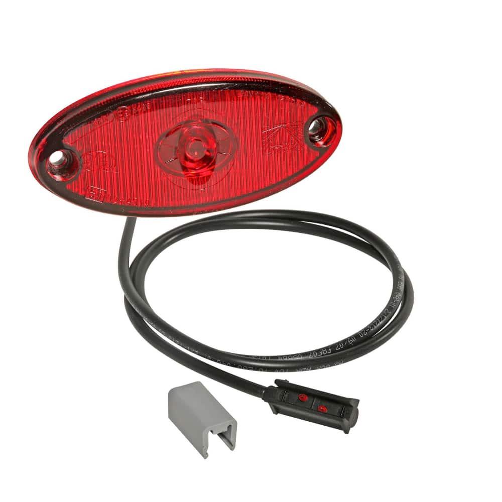 316404127 Габаритный фонарь красный с кабелем 3,5м Flatpoint II LED AS316404127 — изображение 1