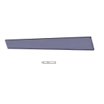Промежуточный (запорная) профиль двери KB 2900 R-9016 AK06080