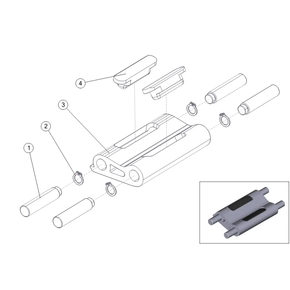W092493 Петля двери (к-кт) из аллюминия для полуприцепов новая W092493 — изображение 1